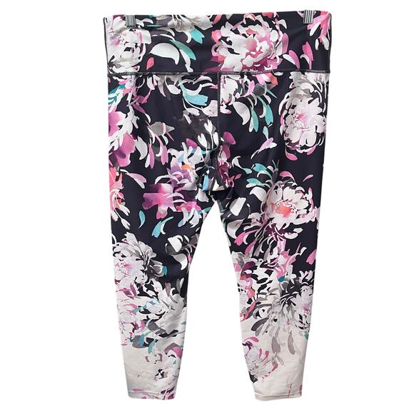 ATHLETA | Elation Blossom Floral Leggings 7/8 Length XL - Picture 4 of 10